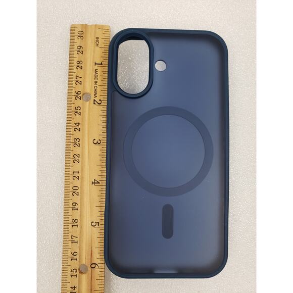 Supfine Phone Case for iPhone 16 Regular. Blue. Shockproof Magnetic Protective - Picture 10 of 11